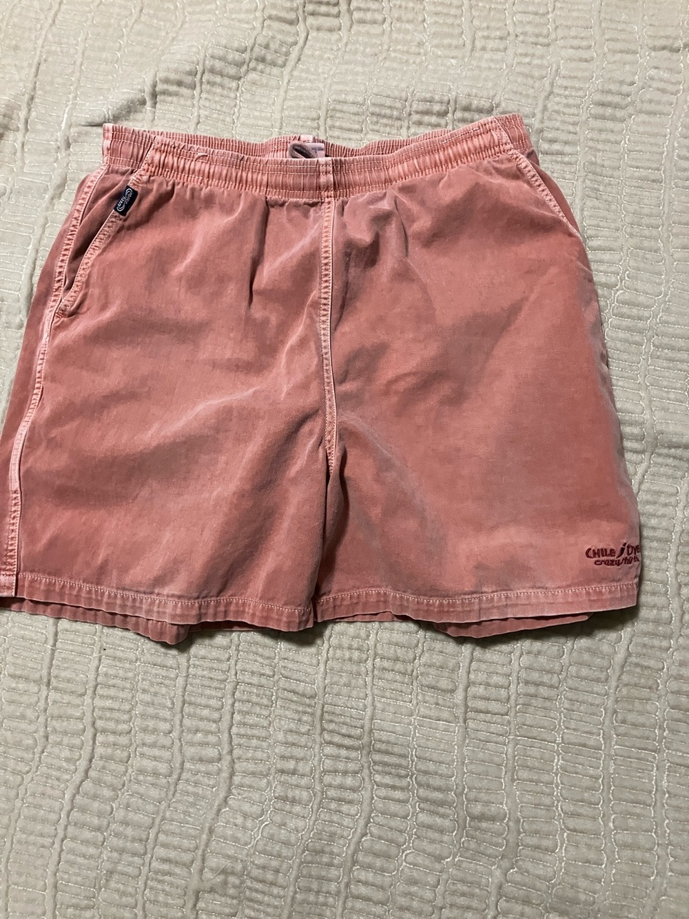 Men's Coral Athletic Shorts with Elastic Waist